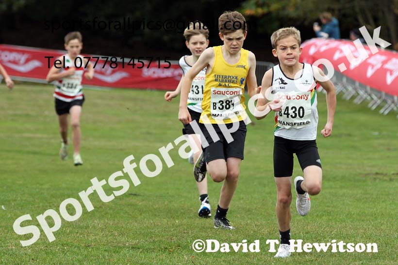 Boys under-13s 2021 National Cross Country Relays, Berry Hill Park, Mansfield. Photo: David T. Hewitson/Sports for All Pics